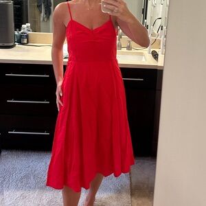 GAP Vibrant Red Midi Dress